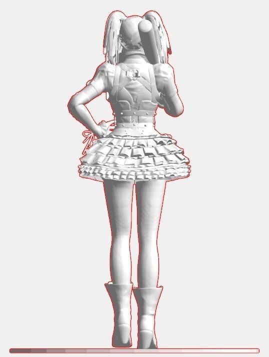 Harley Quin free 3D model 3D printable | CGTrader