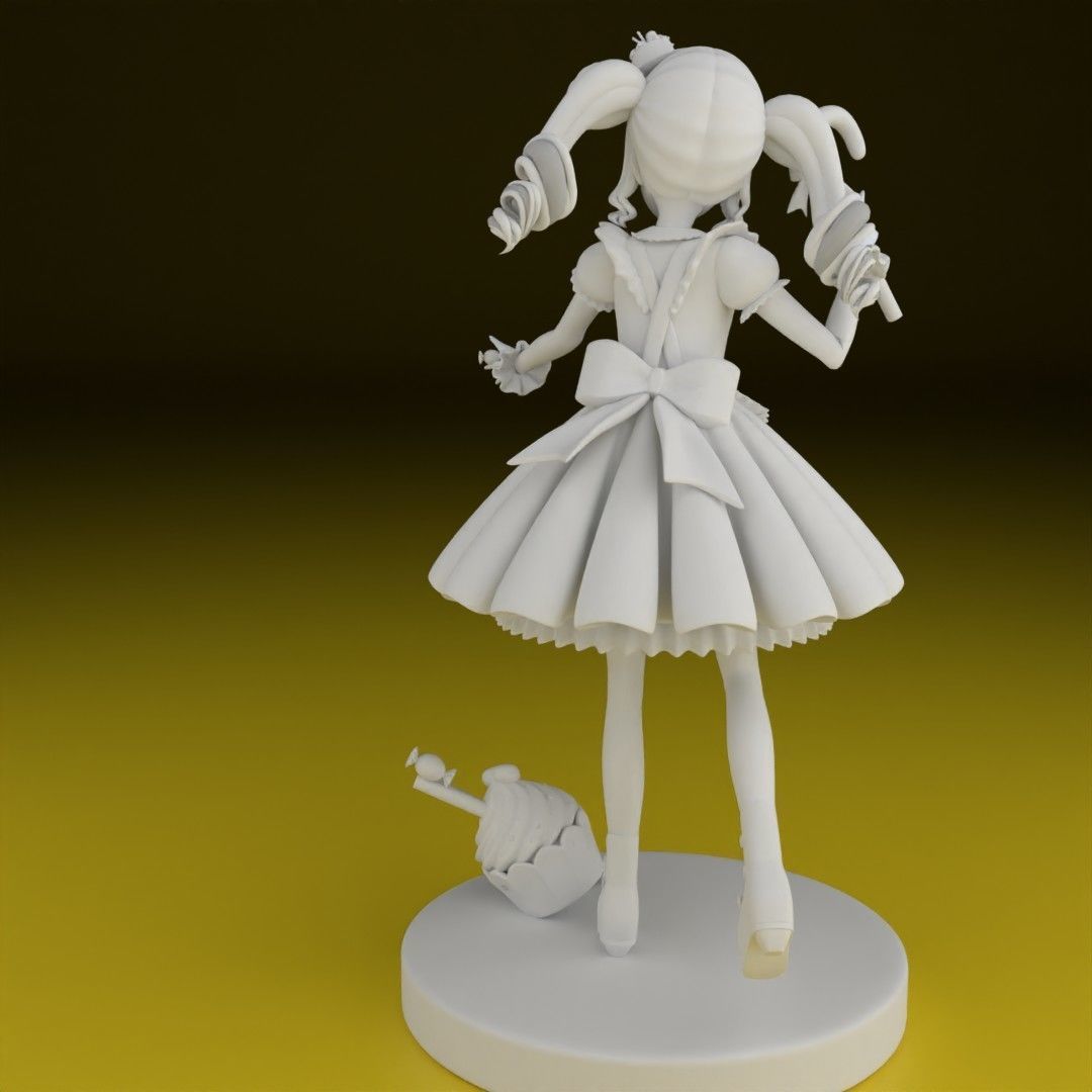 anime candy girl 3D model 3D printable CGTrader