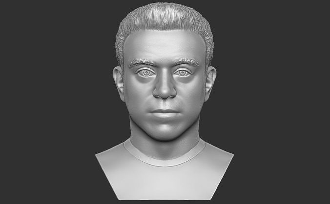 Xavi Hernandez bust for 3D printing
