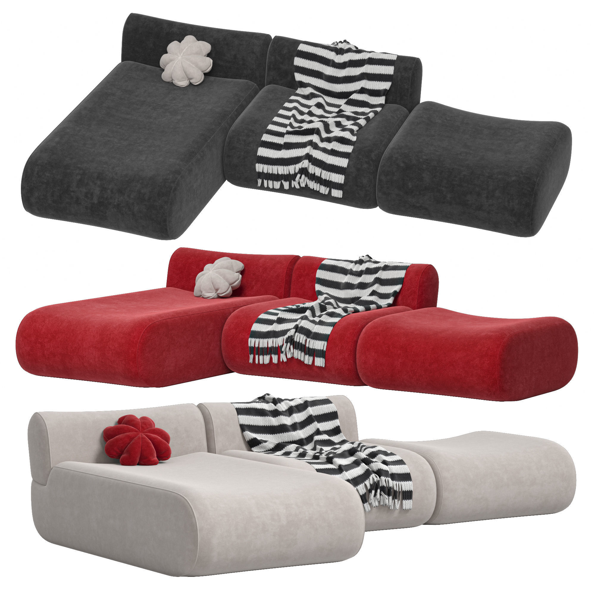 Modular Sofa Jardan Lemmy 3D model CGTrader