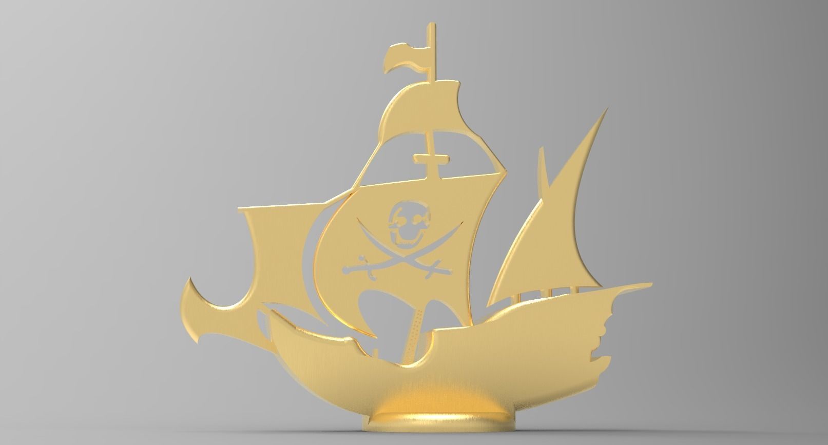 Printable 3d Pirate Ship Template