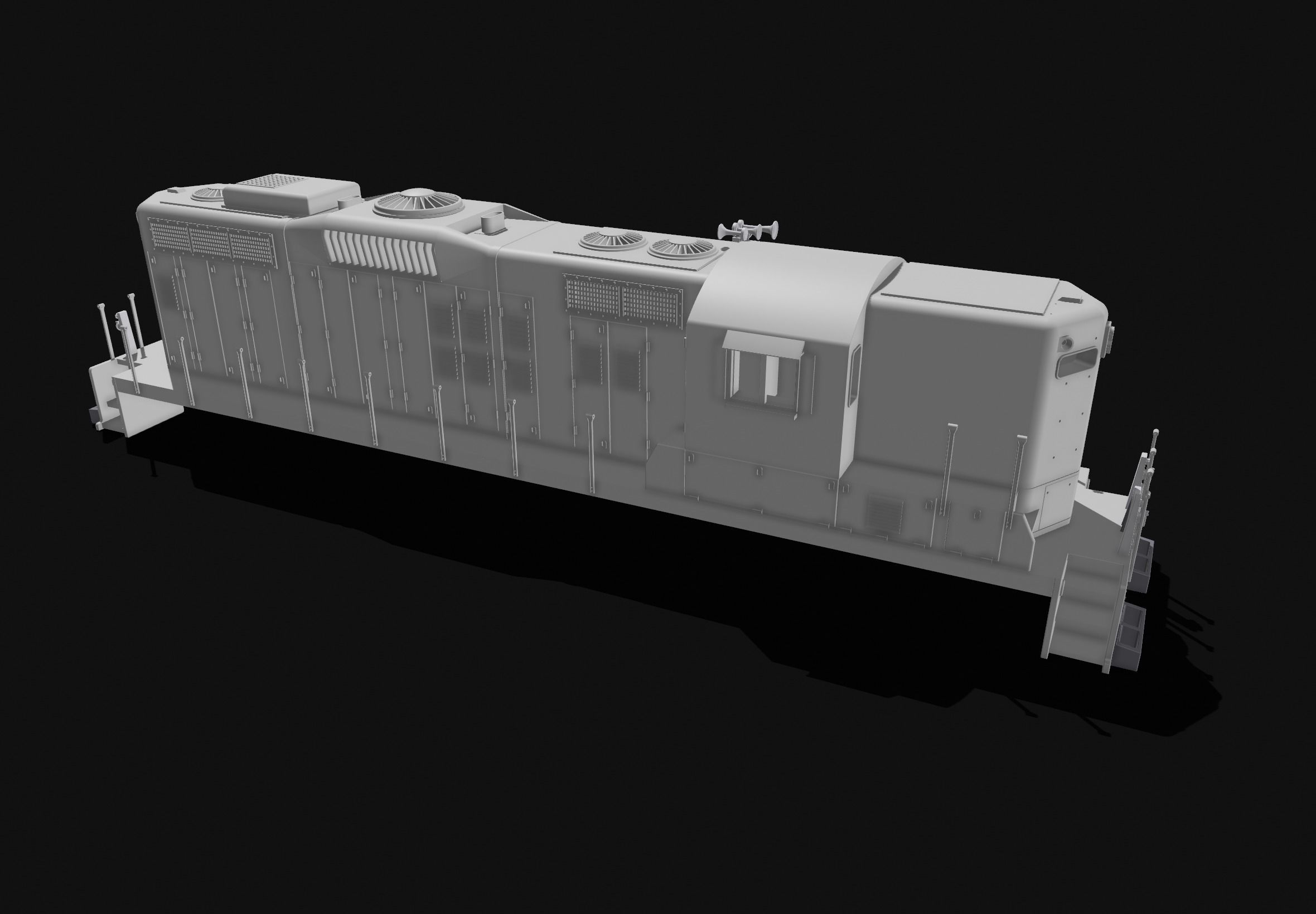 Gp9 Model EMD GP9 Stepfile-Print 3D model 3D printable | CGTrader