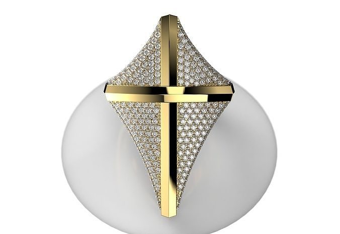 cross ring 107 3D model 3D printable | CGTrader