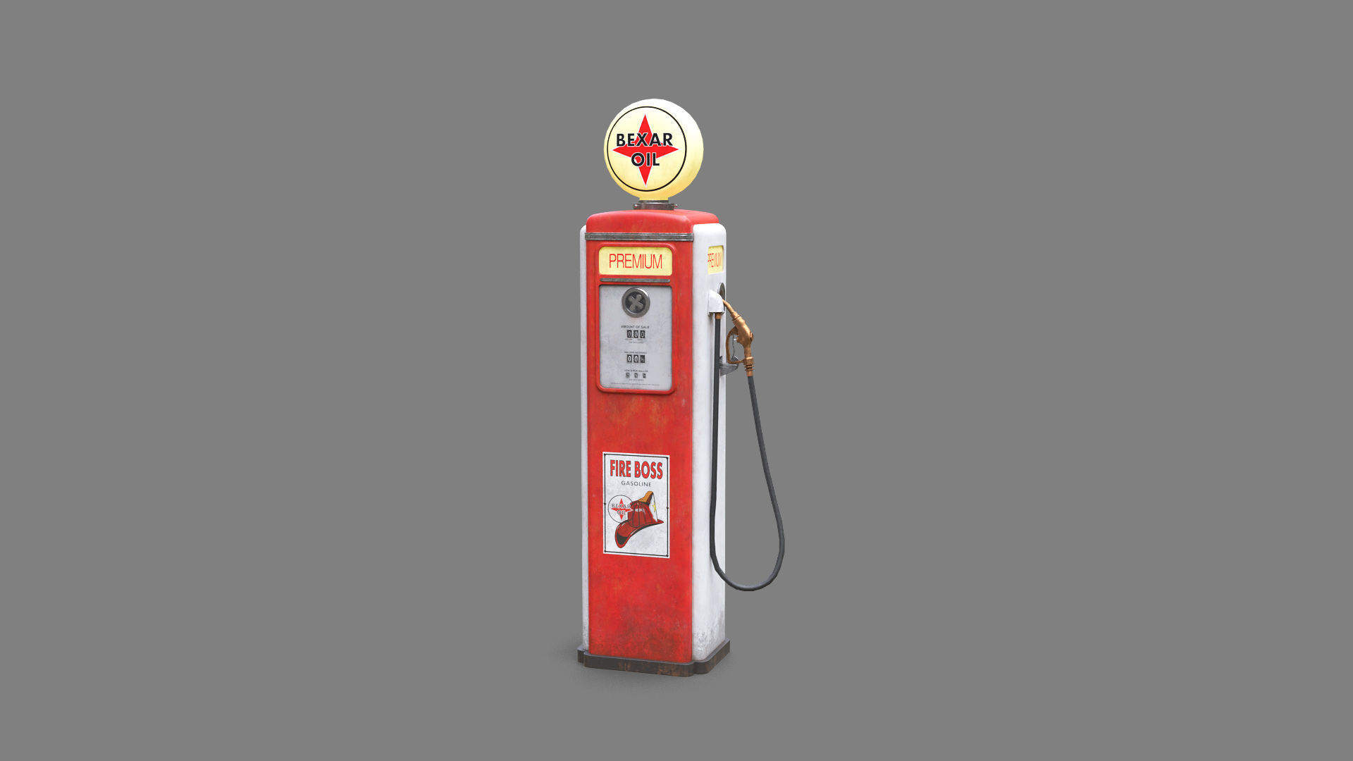 Vintage Gas Pump free VR / AR / low-poly 3D model | CGTrader