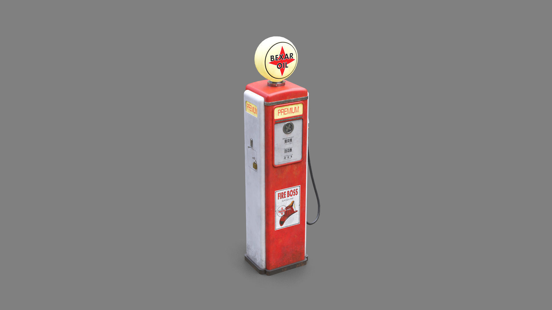 Vintage Gas Pump free VR / AR / low-poly 3D model | CGTrader