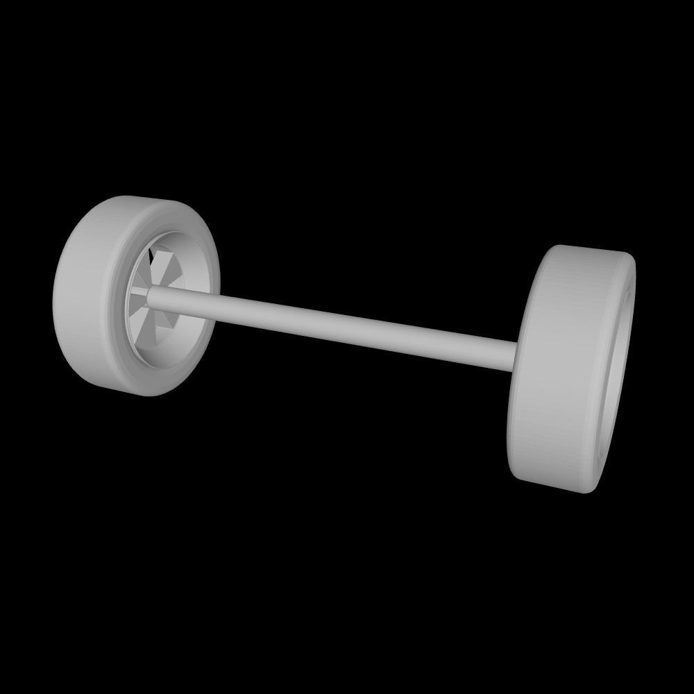TOY CAR WHEELS WITH SHAFT SPARE PARTS 3D model 3D printable CGTrader