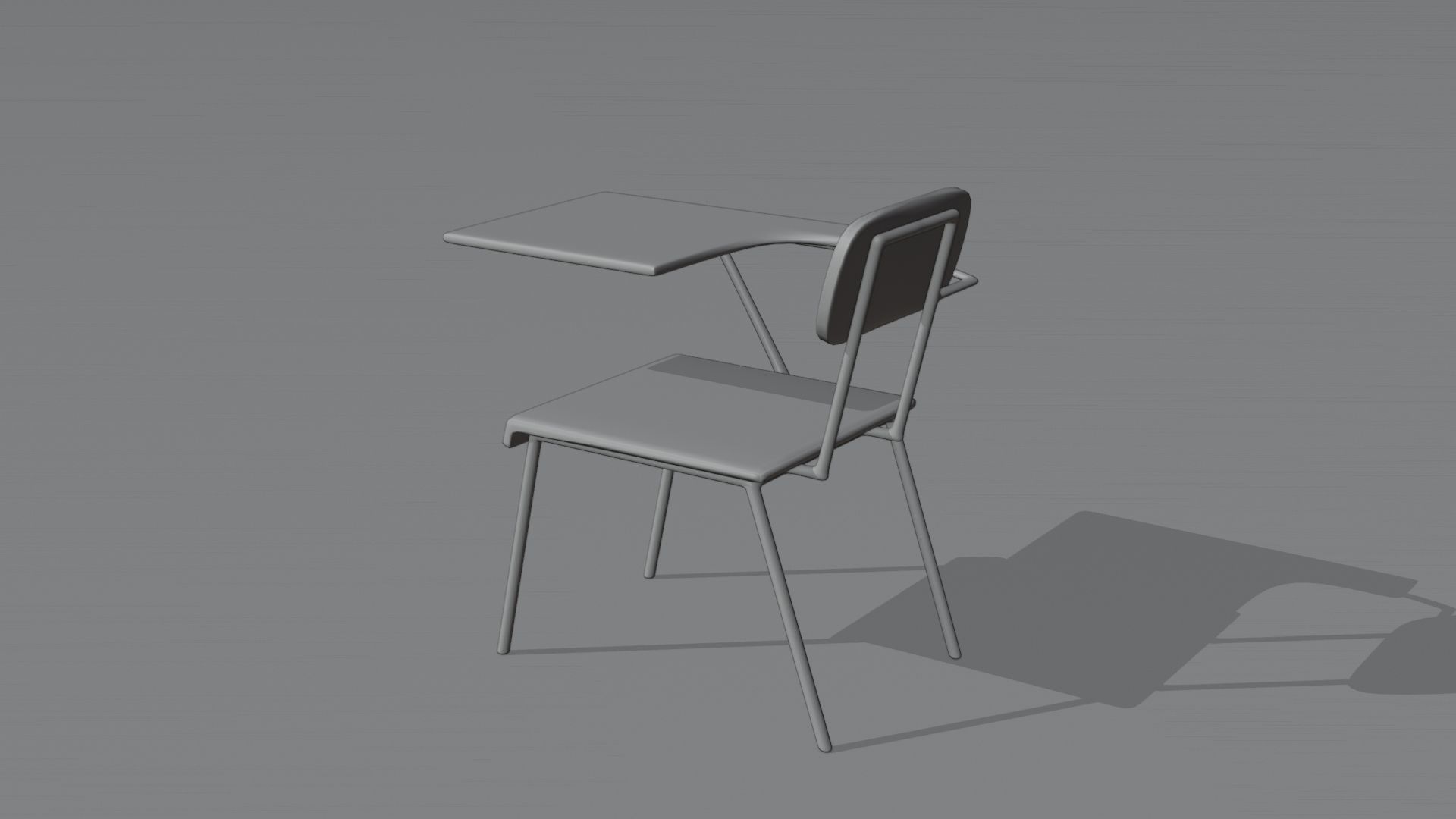 Low poly 3D school bench free VR / AR / lowpoly 3D model CGTrader
