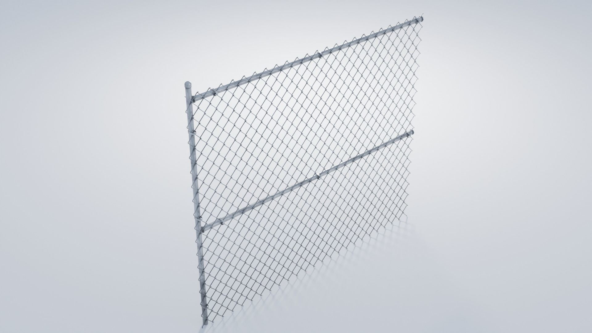 3D model Clean and Rusty Chain Link Fence VR / AR / lowpoly CGTrader