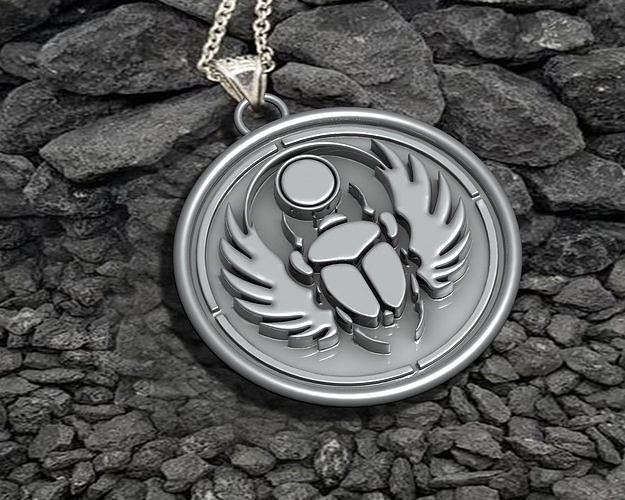 SCARAB PENDANT ANCIENT NECKLACES PHARAONIC 3D model 3D printable | CGTrader