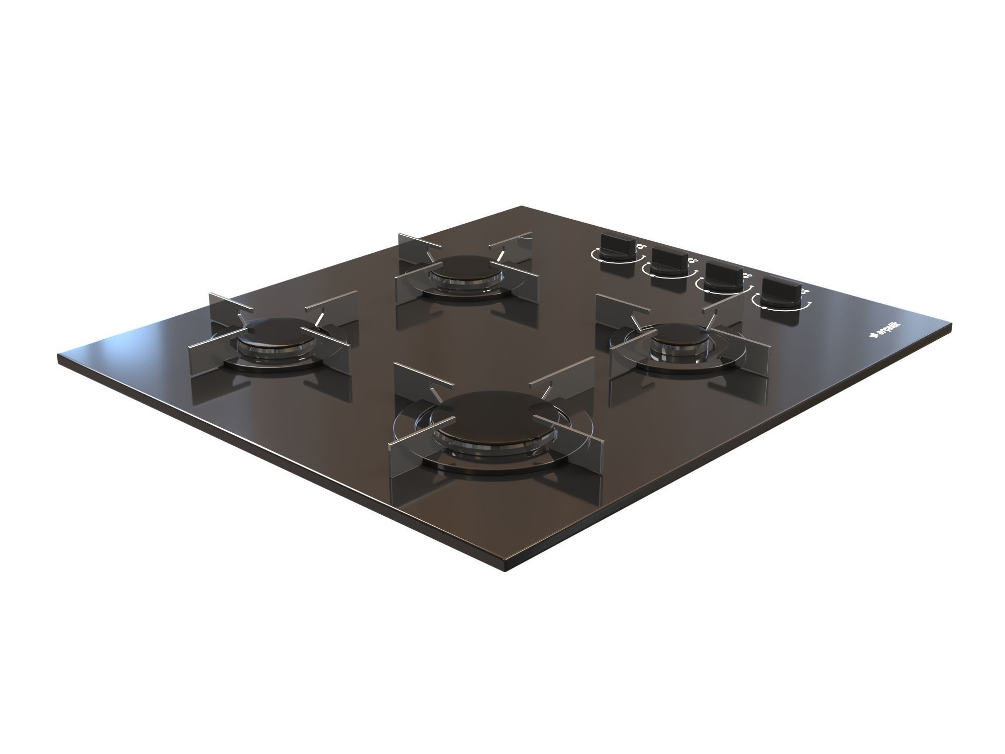 Countertop Stove Arcelik OCD T 601 ES 3D model CGTrader