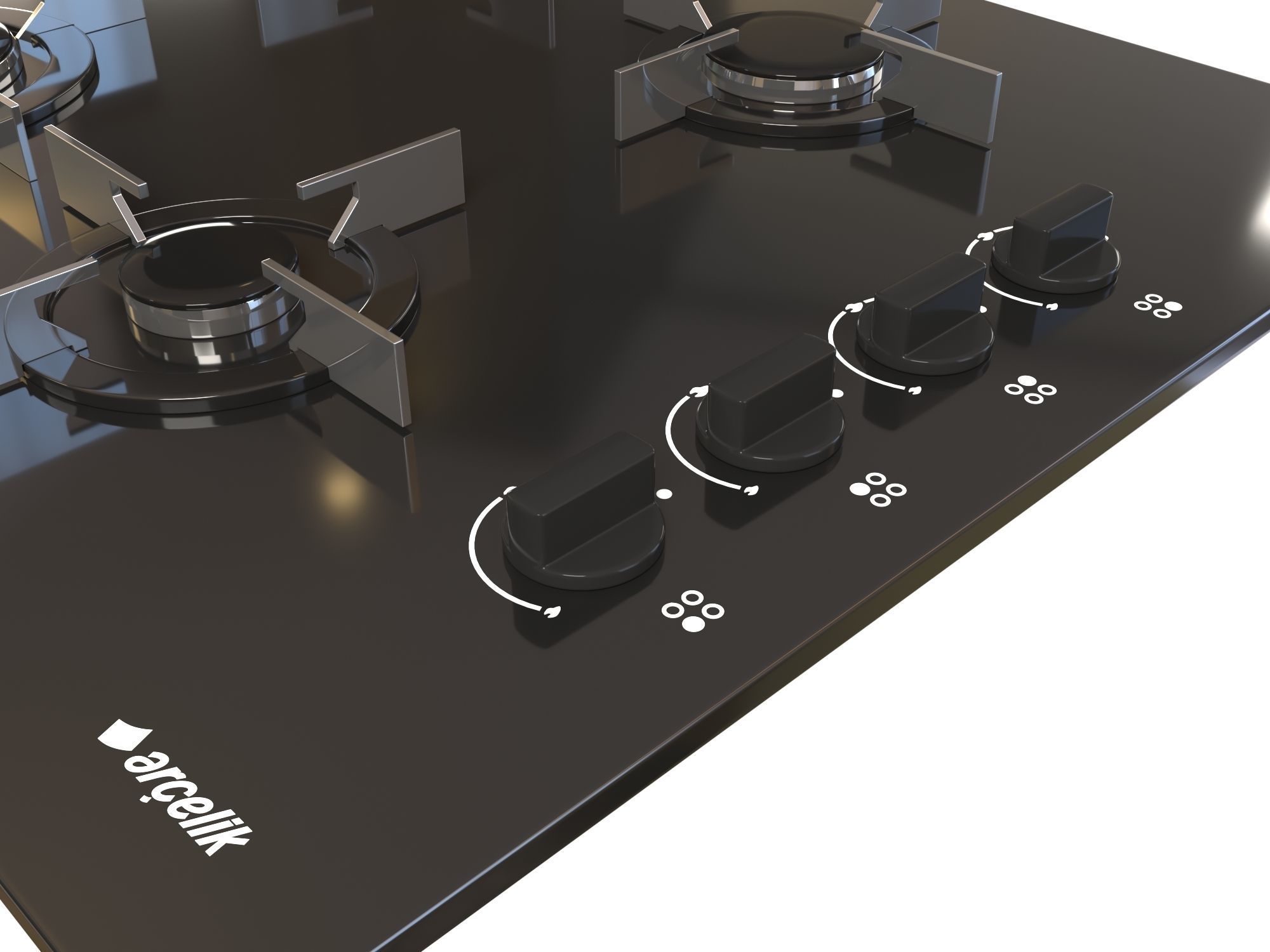 Countertop Stove Arcelik OCD T 601 ES 3D model CGTrader