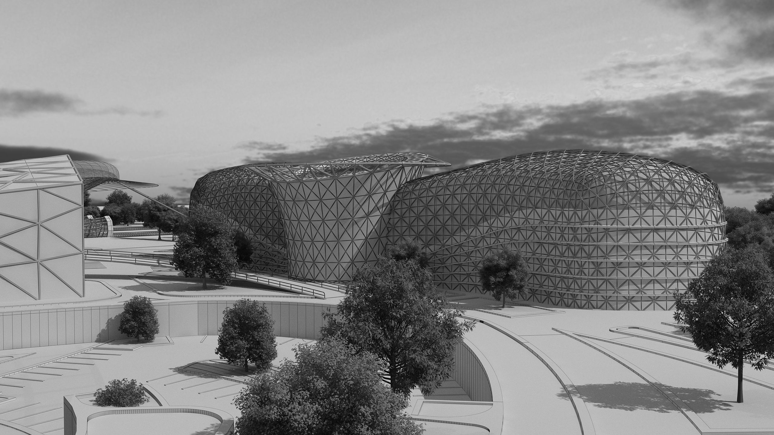 0154 Train Station Architecture Project 2D Drawings3D Files 3D