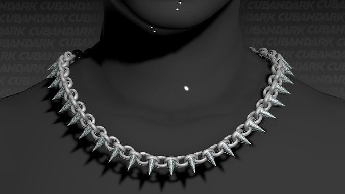 Lil Uzi Vert Spiked Chain Iced Out Jewelry Lil Uzi Spiked Chain