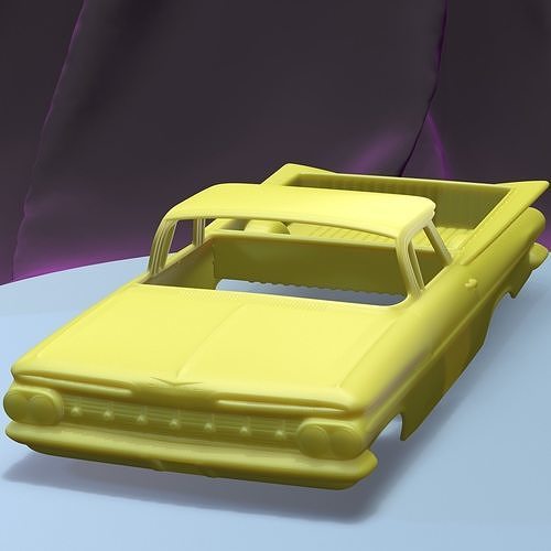 CHEVROLET EL CAMINO 1959 printable car body