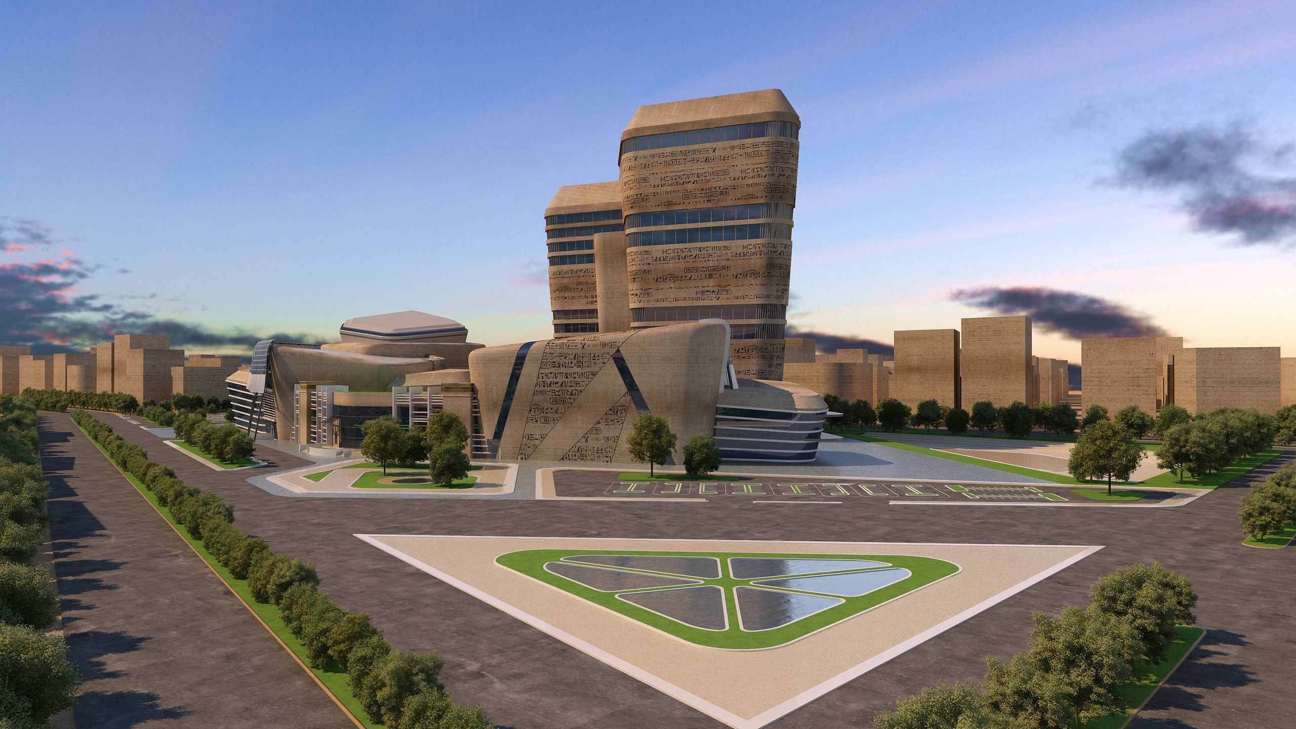 0158 - Architecture Complex Project 3D model | CGTrader