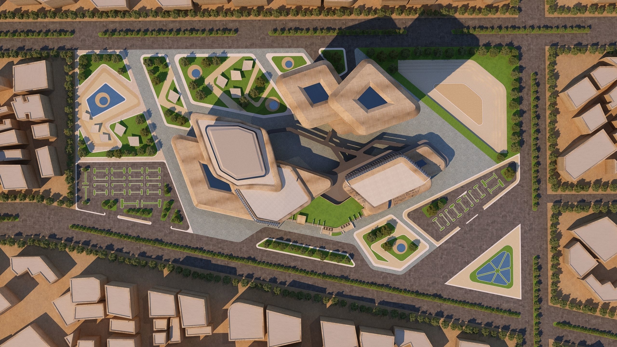 0158 - Architecture Complex Project 3D model | CGTrader