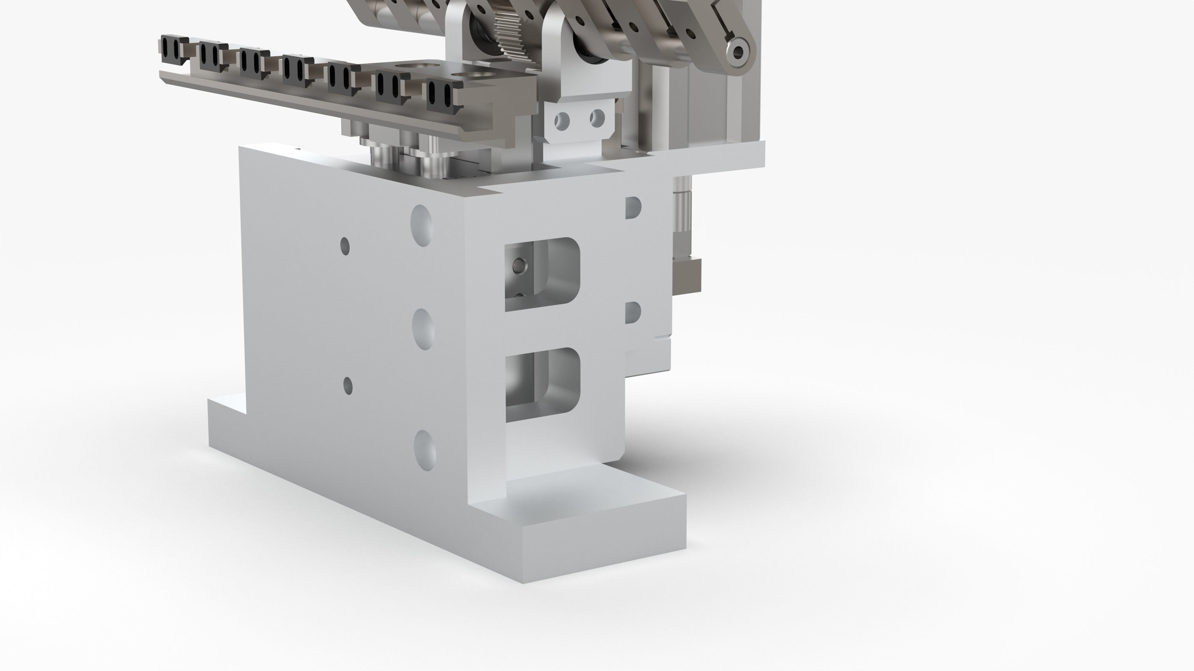 Rack and Pinion Gripper Mechanism 3D model CGTrader