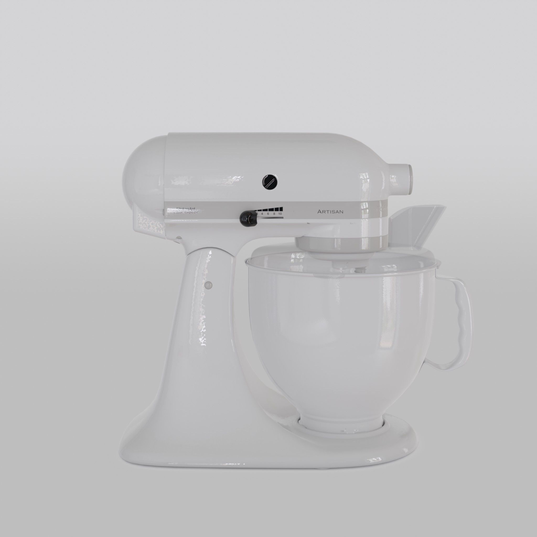 3D model Artisan Stand Mixer White VR / AR / lowpoly CGTrader