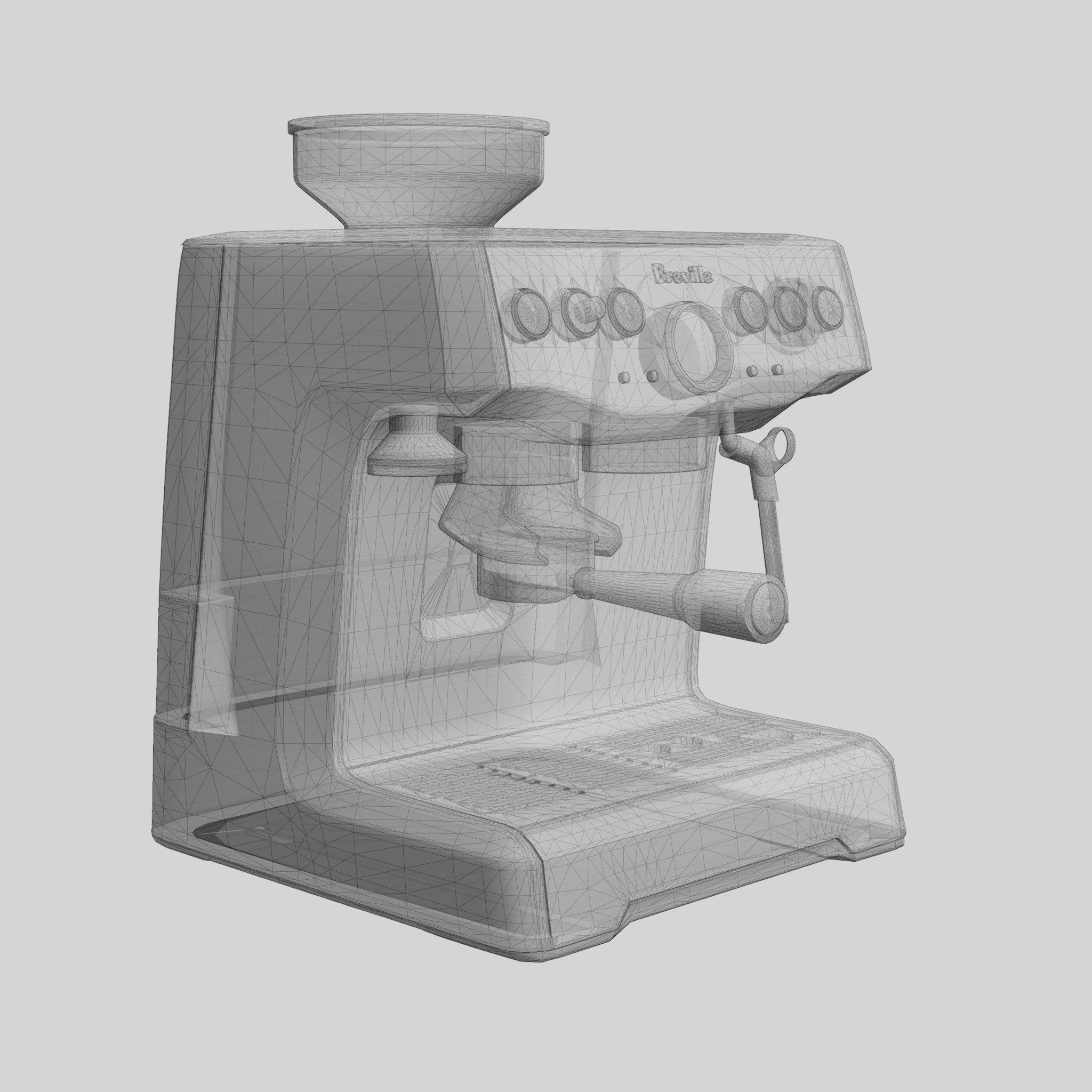 Express 3d Modelling 3D model Barista Express Espresso Machine VR / AR / low-poly | CGTrader