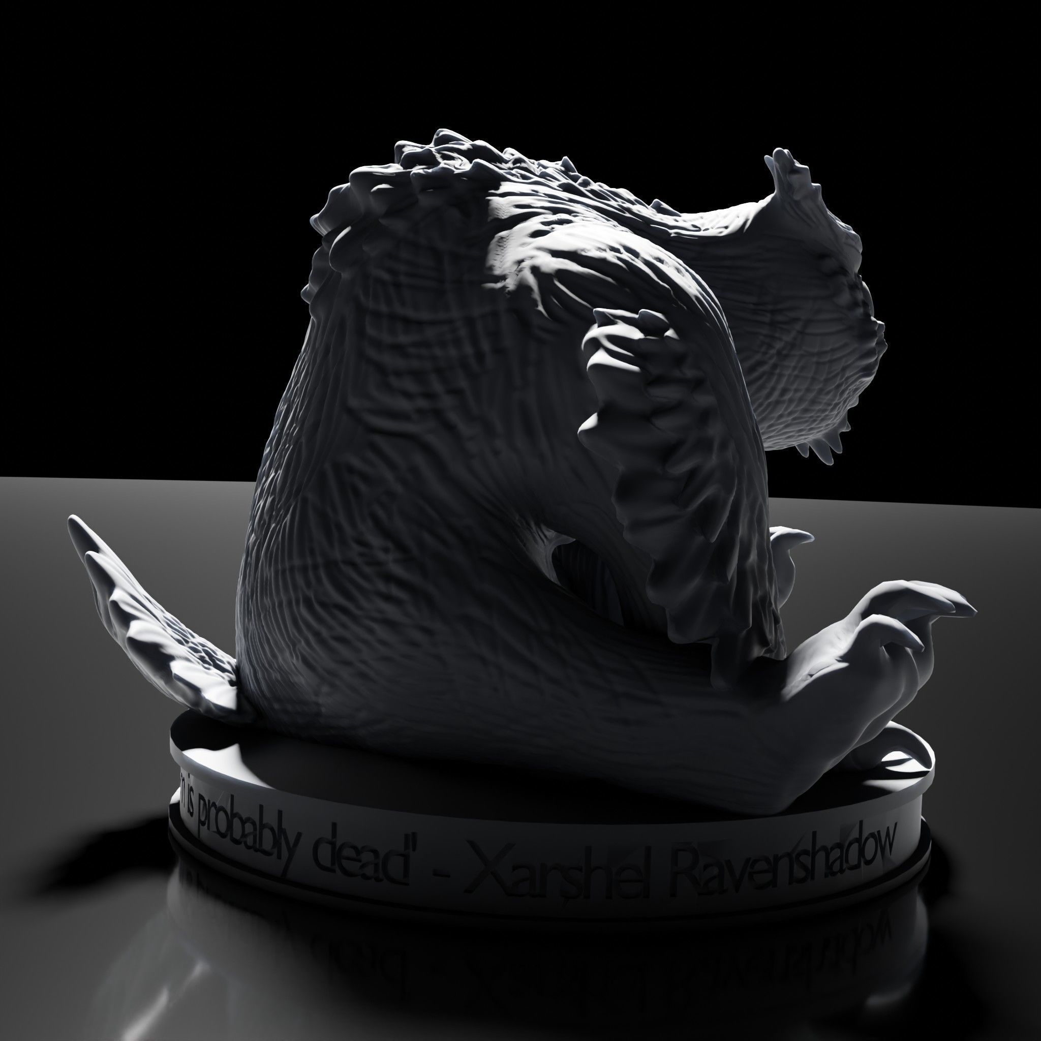 Owlbear Miniature 3D model 3D printable | CGTrader