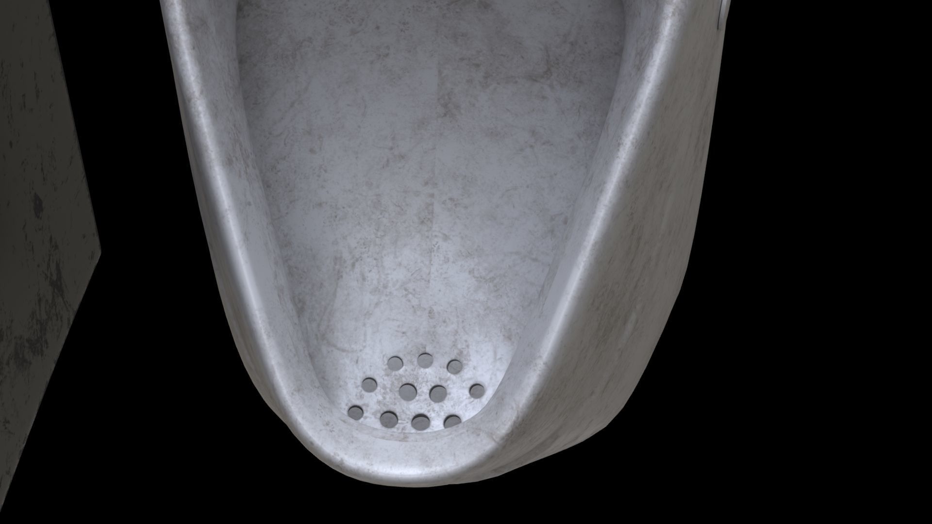 Abandoned 4K Urinal 3D model CGTrader