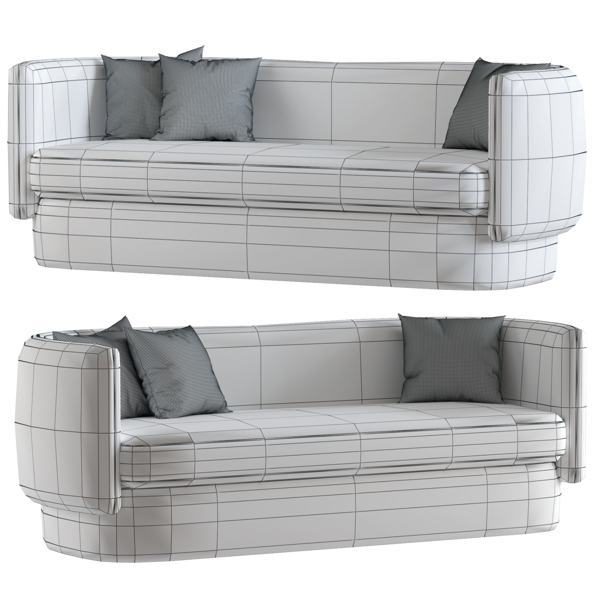 Zaha sofa 3D model CGTrader