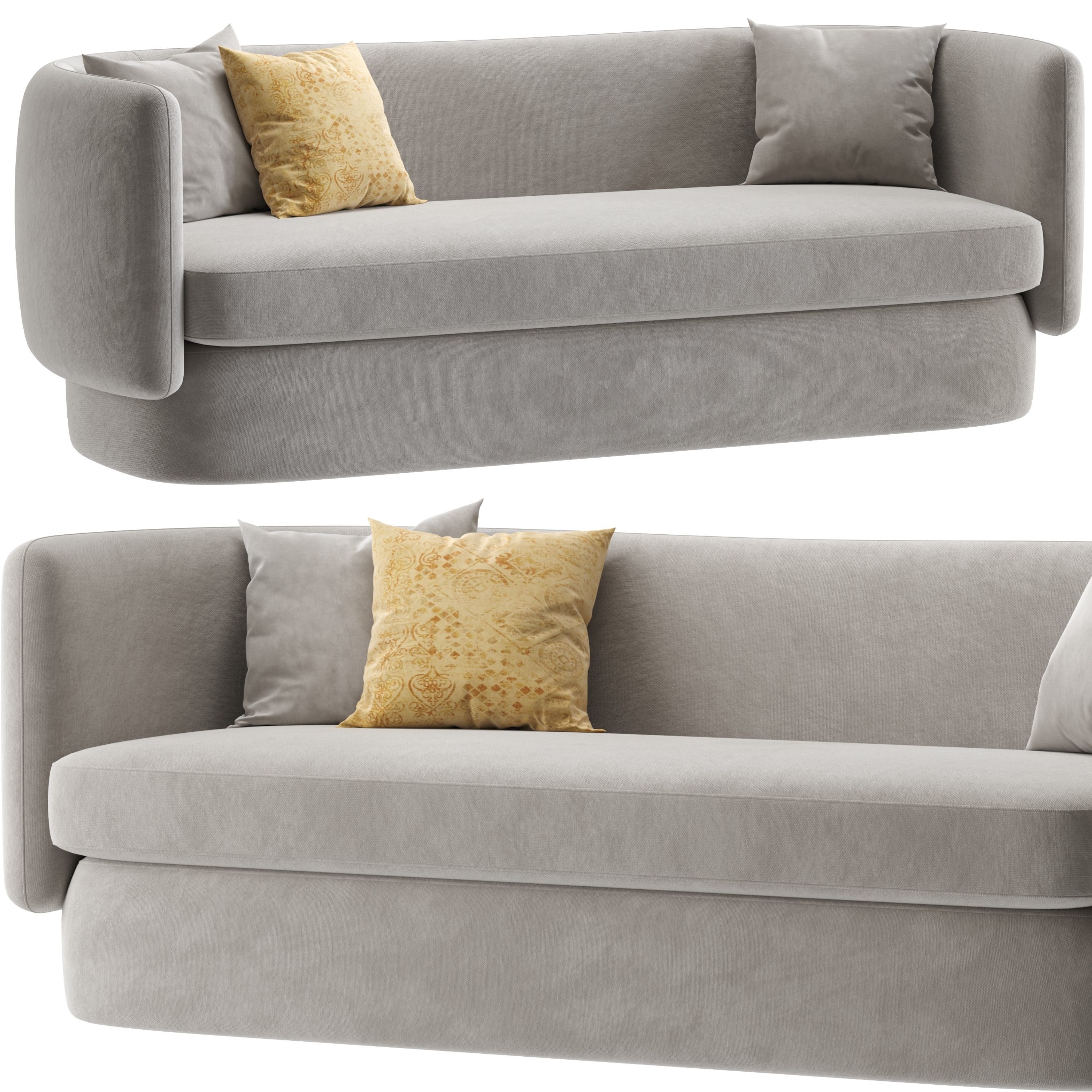 Zaha sofa 3D model CGTrader