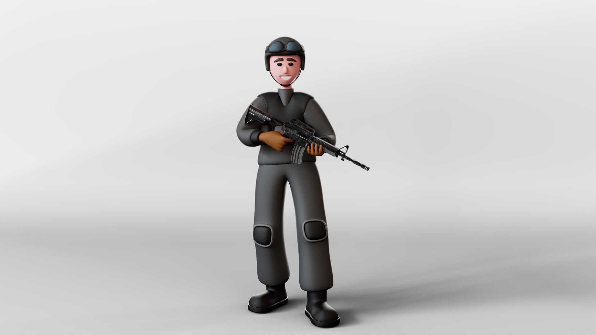 3D model Soldiers - Rigged 3D Characters 12 Animations VR / AR / low ...