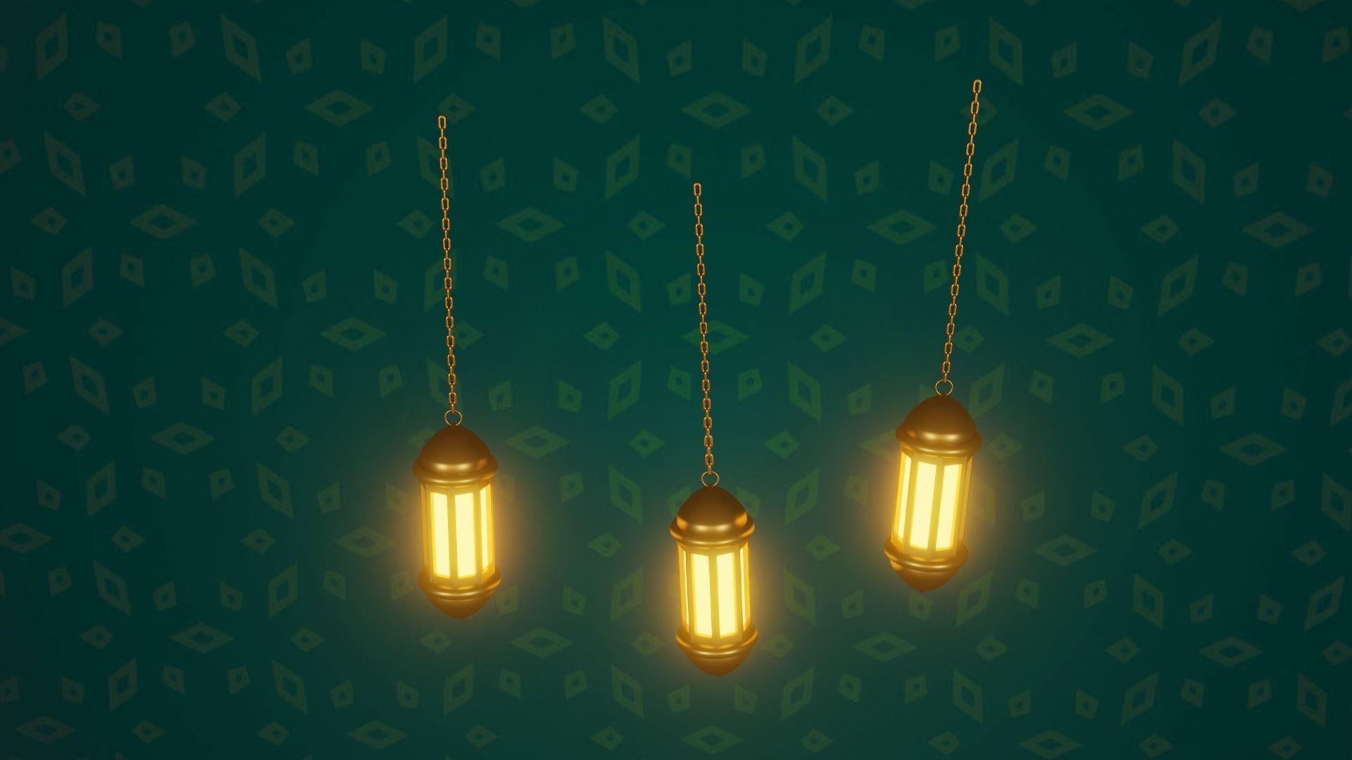 3D model Ramadhan Islamic Opening Bumper Animation VR / AR / lowpoly