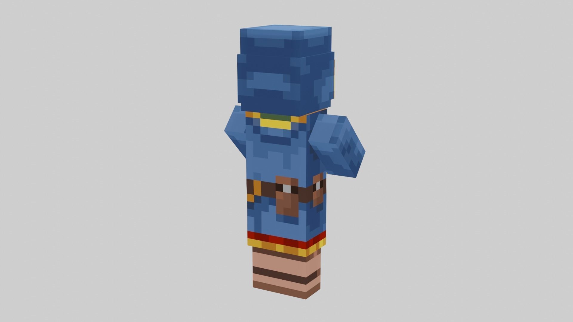 Minecraft Wandering Trader 3D model animated rigged | CGTrader