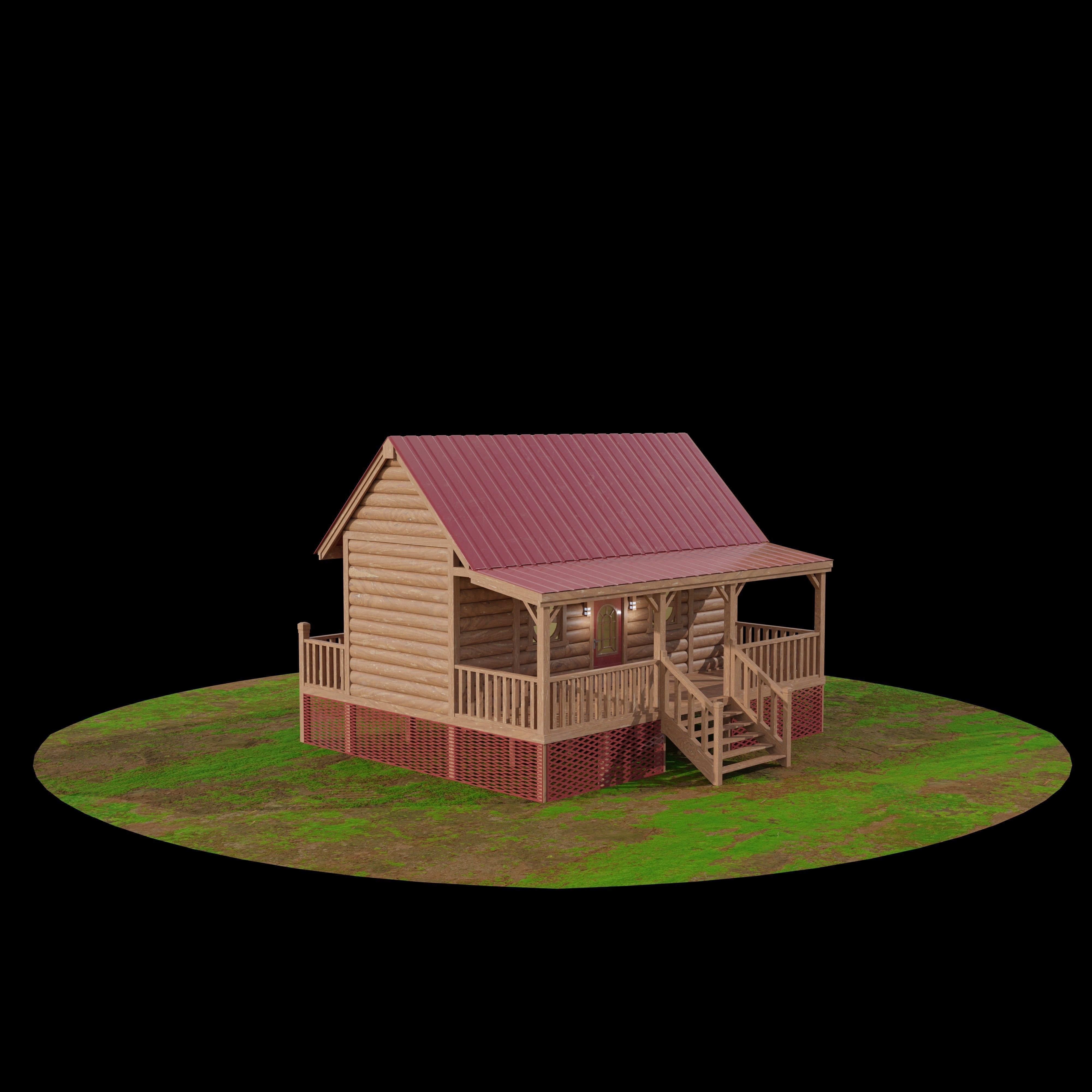 Small Wood House 3D model | CGTrader