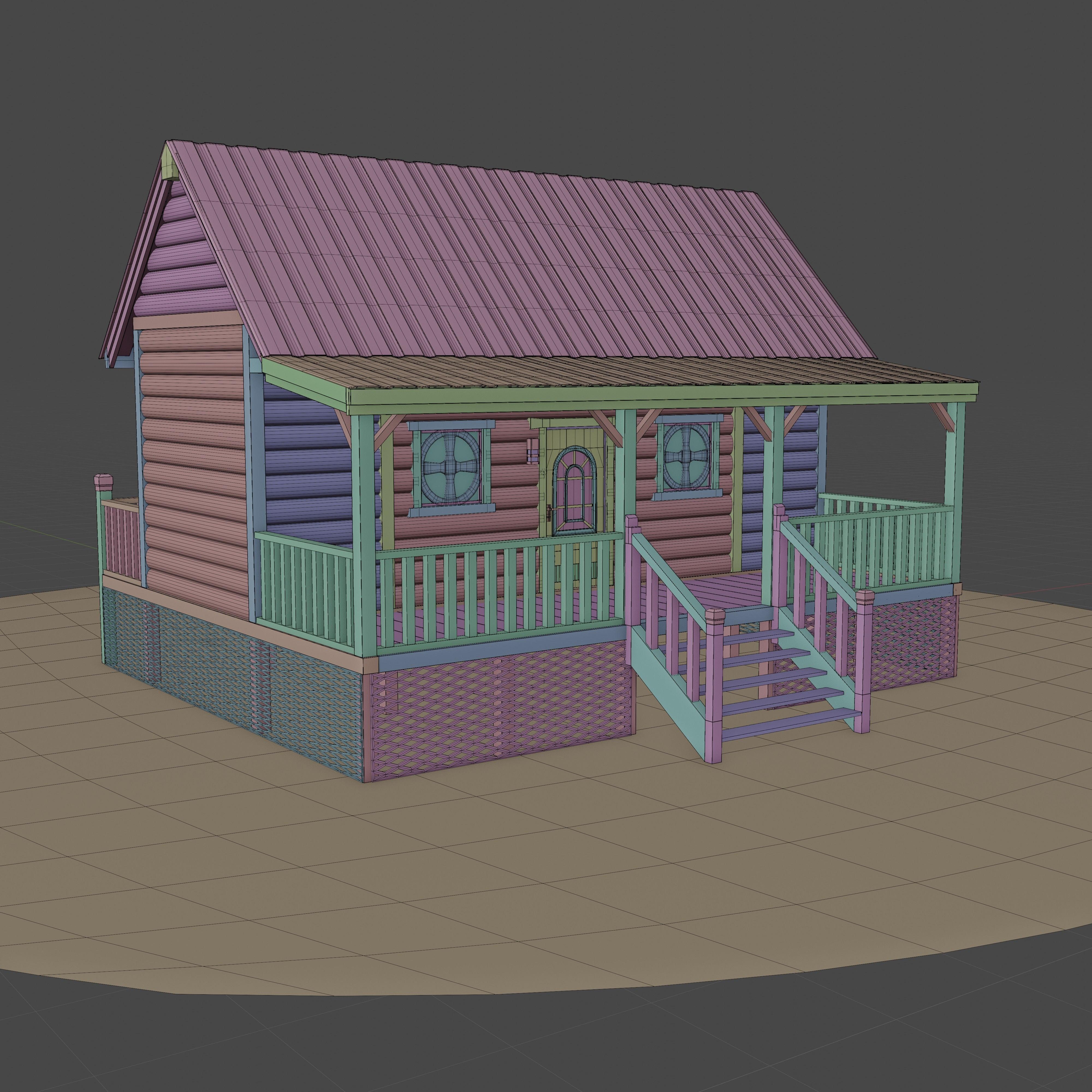 Small Wood House 3D model | CGTrader