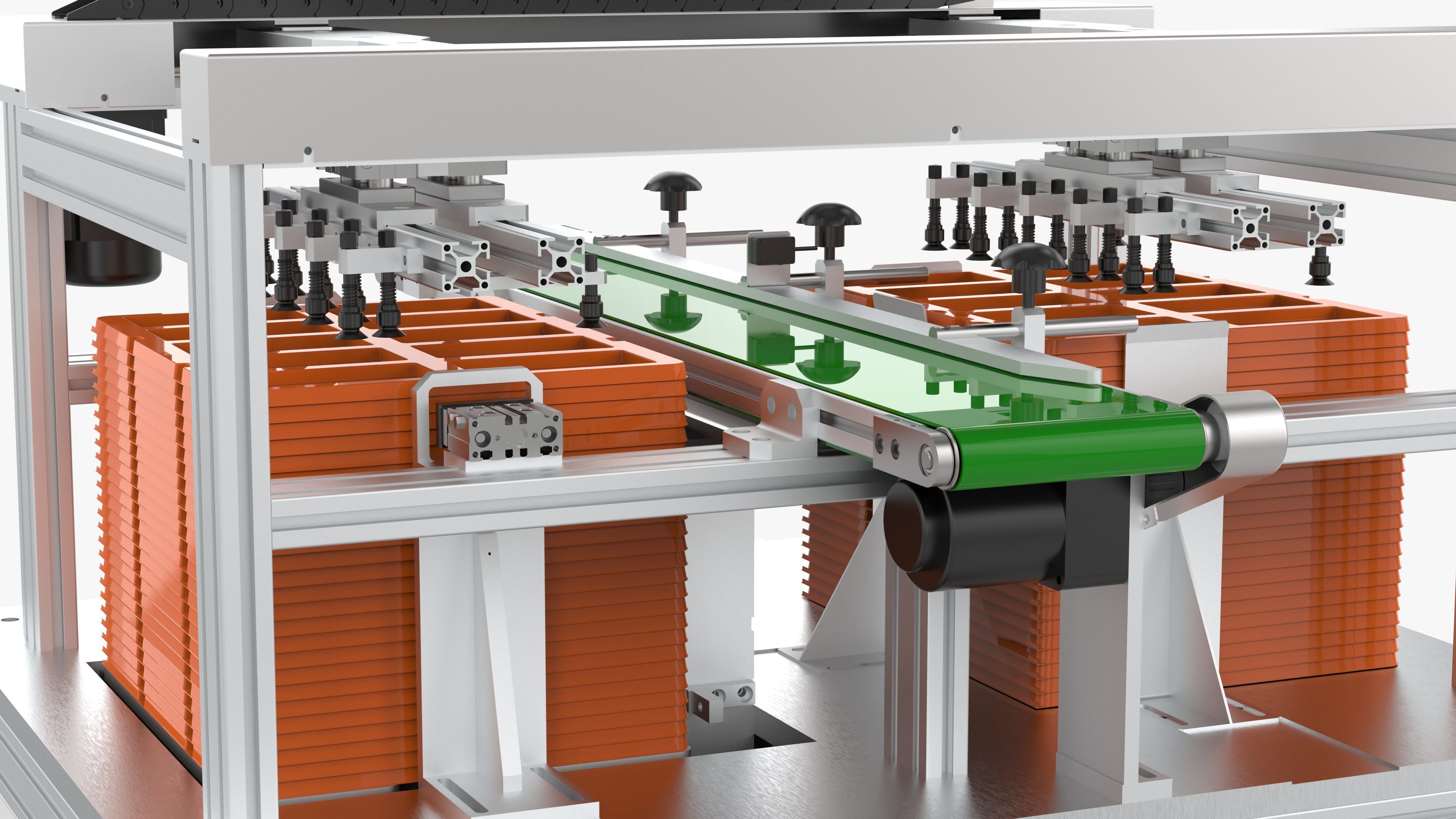 Automatic Lithium Battery Loading and Unloading Machine 3D model | CGTrader