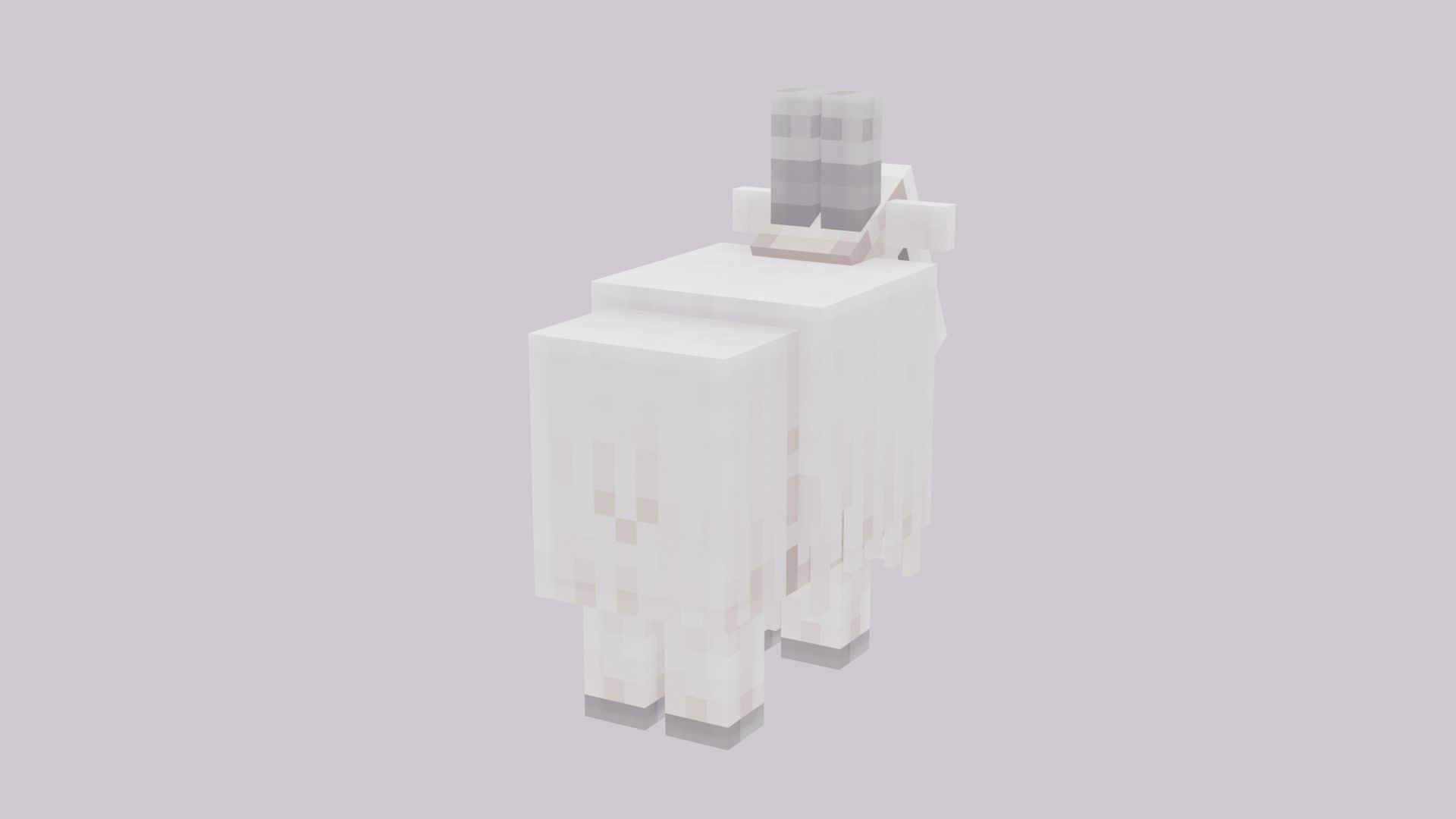 Minecraft Goat 3D model CGTrader