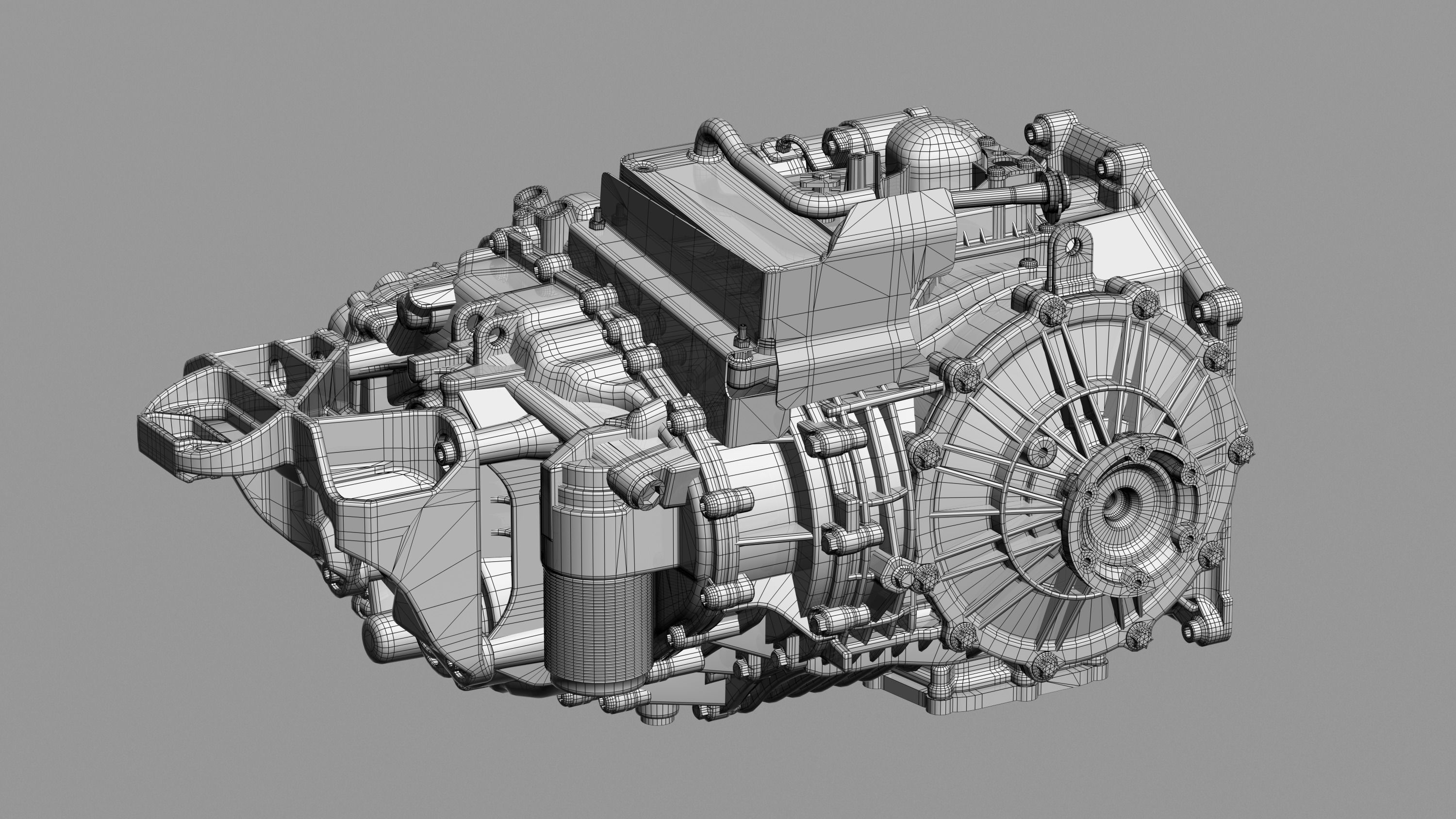 AUDI R8 quattro Stronic 7speed gearbox 3D model CGTrader