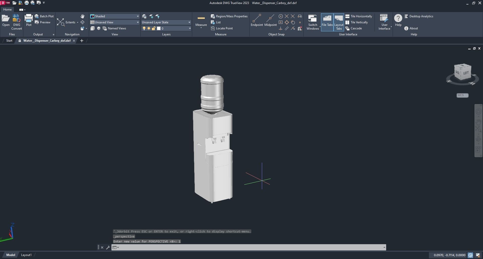 Water Dispenser with Carboy 3D model CGTrader