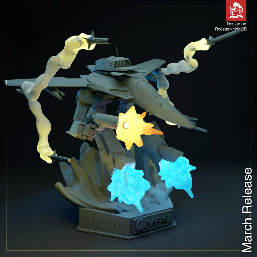 Macross Robotech VF-1J Valkyrie Gerwalk 3D model 3D printable | CGTrader