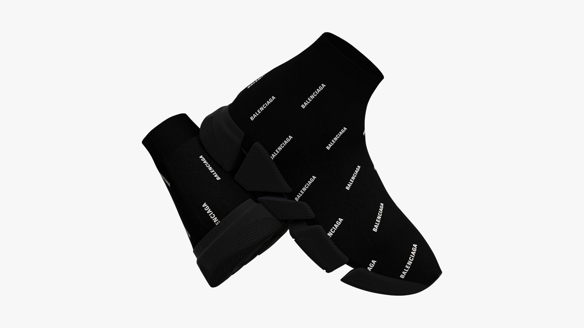 balenciaga allover logo speed trainer