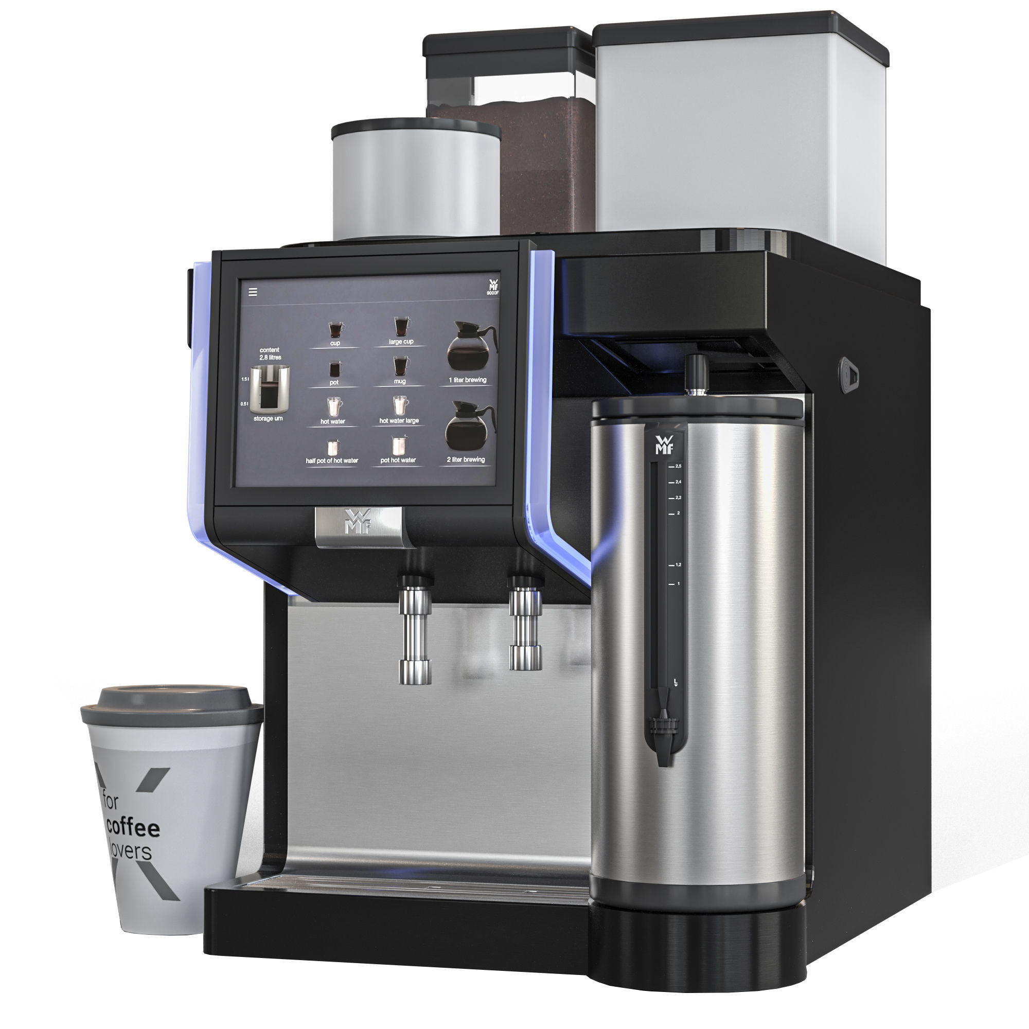 WMF 9000 coffee machine 3D model CGTrader