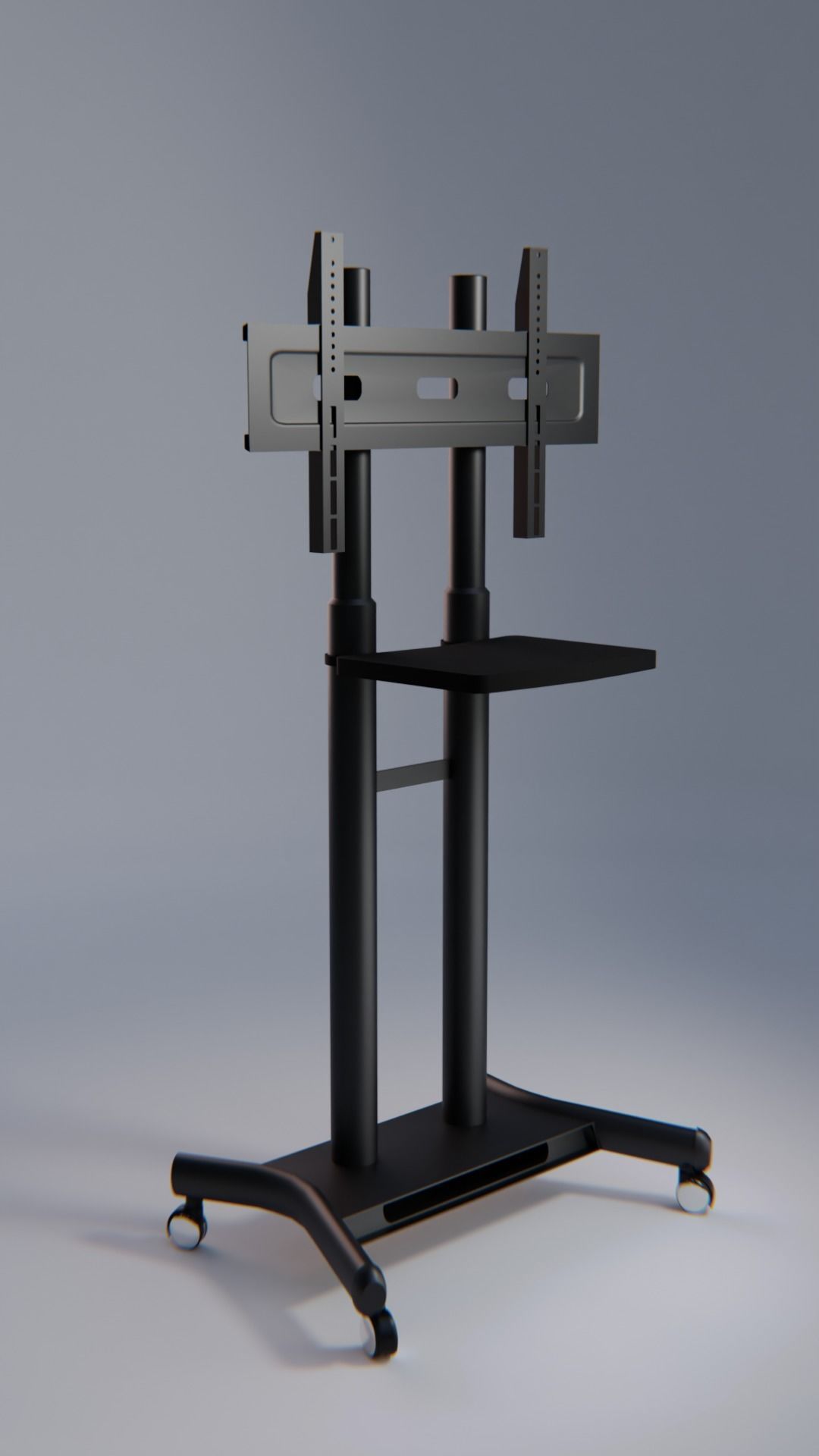 TV stand on wheels 3D model CGTrader