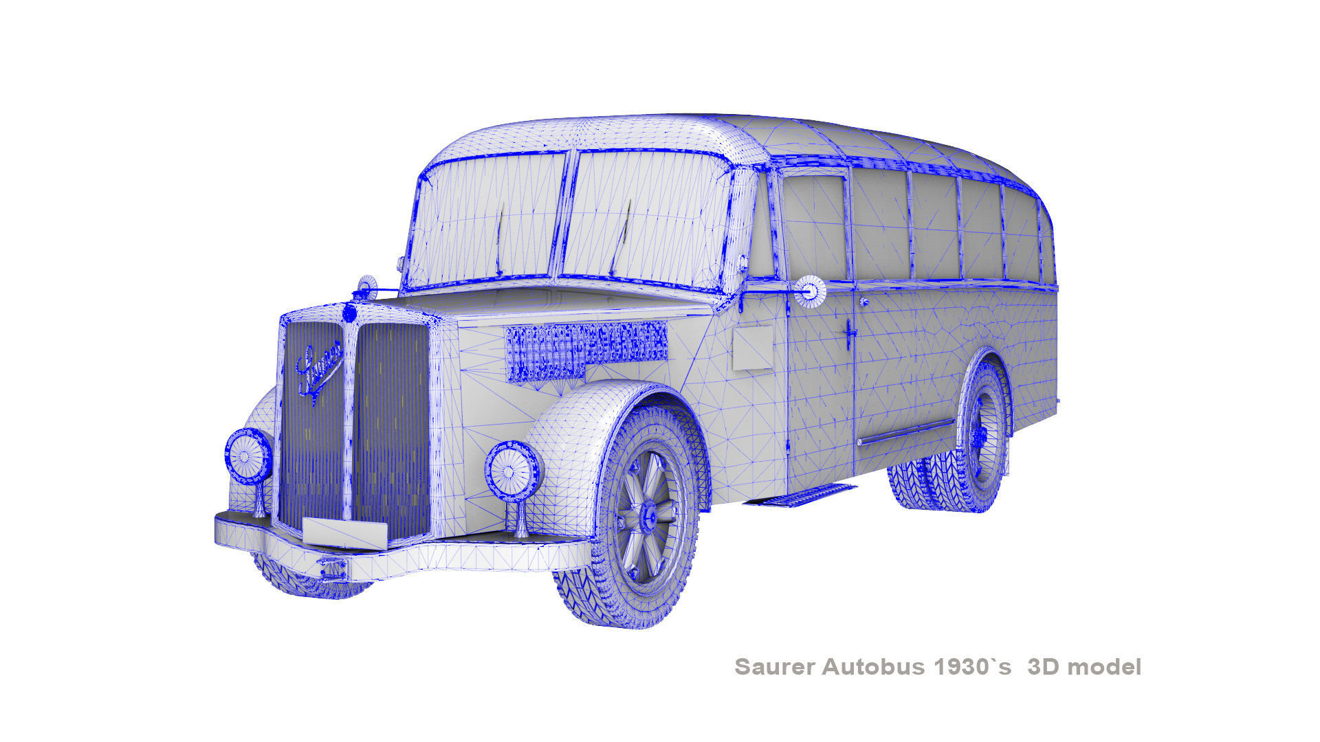 Vitesse Saurer Type C Autobus 1950 - Miniature 1/43 Zamak Multicolore - Occasion