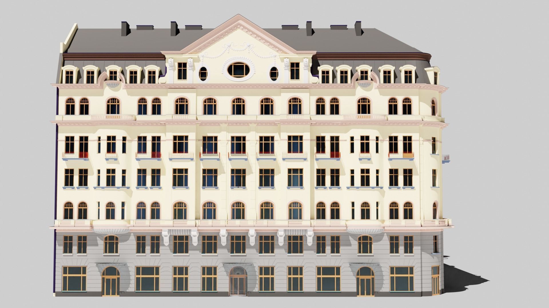 Photo inspiration: Gallery Detail: 3D Model Eastern European Building 020 Vr Ar Low Poly