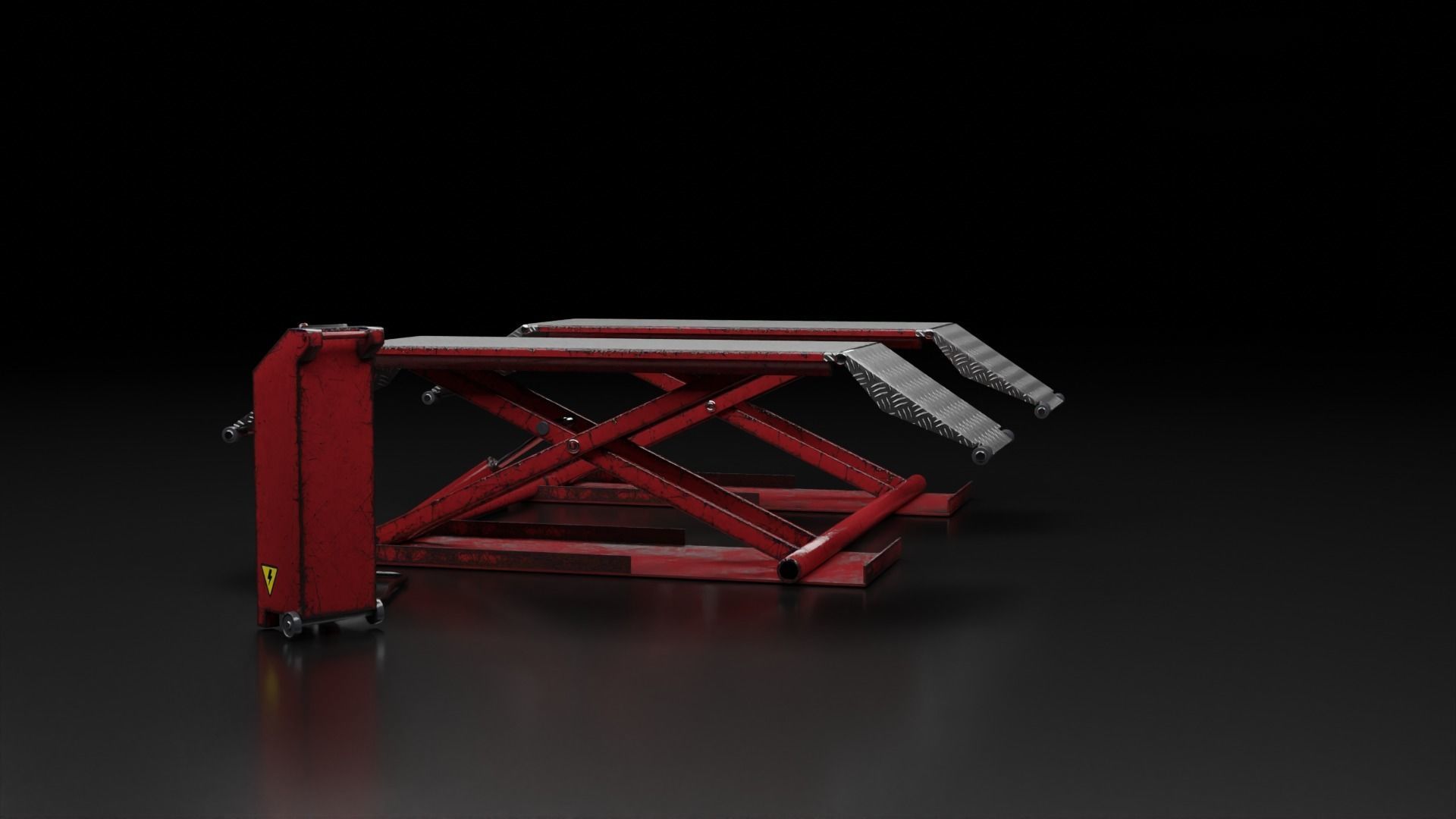 3D model Vehicle Lifter VR / AR / lowpoly CGTrader