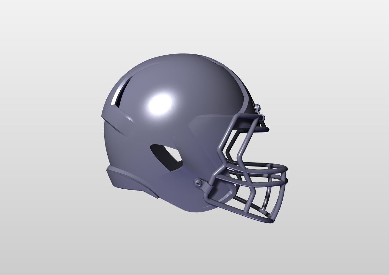 AMERICAN FOOTBALL HELMET 3D model 3D printable CGTrader