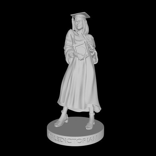 GRADUATION GIRL 1 GRADUATECONVOCATIONVALEDICTORIANGRADUATION 3D