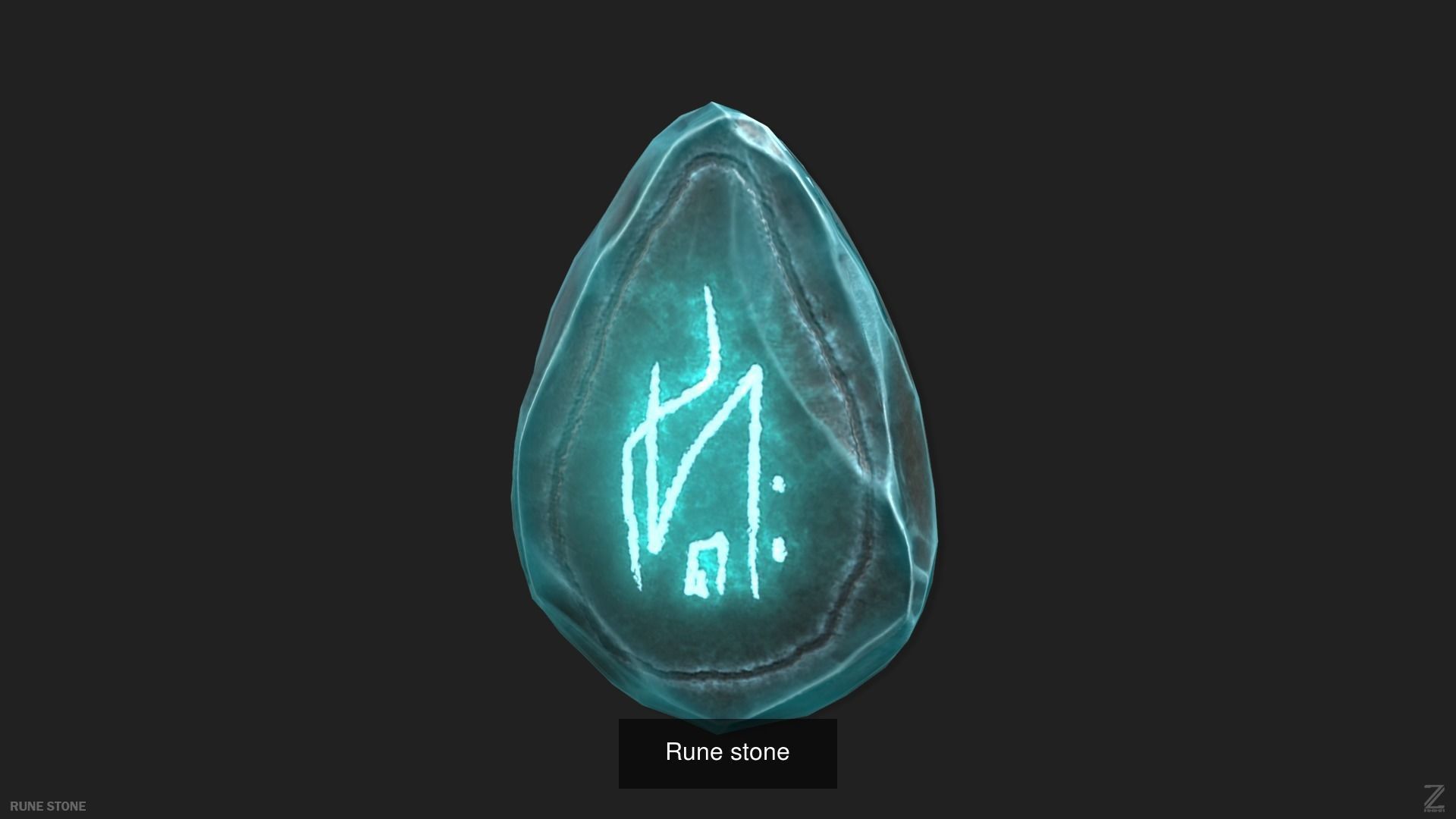 Rune stone collection CGTrader