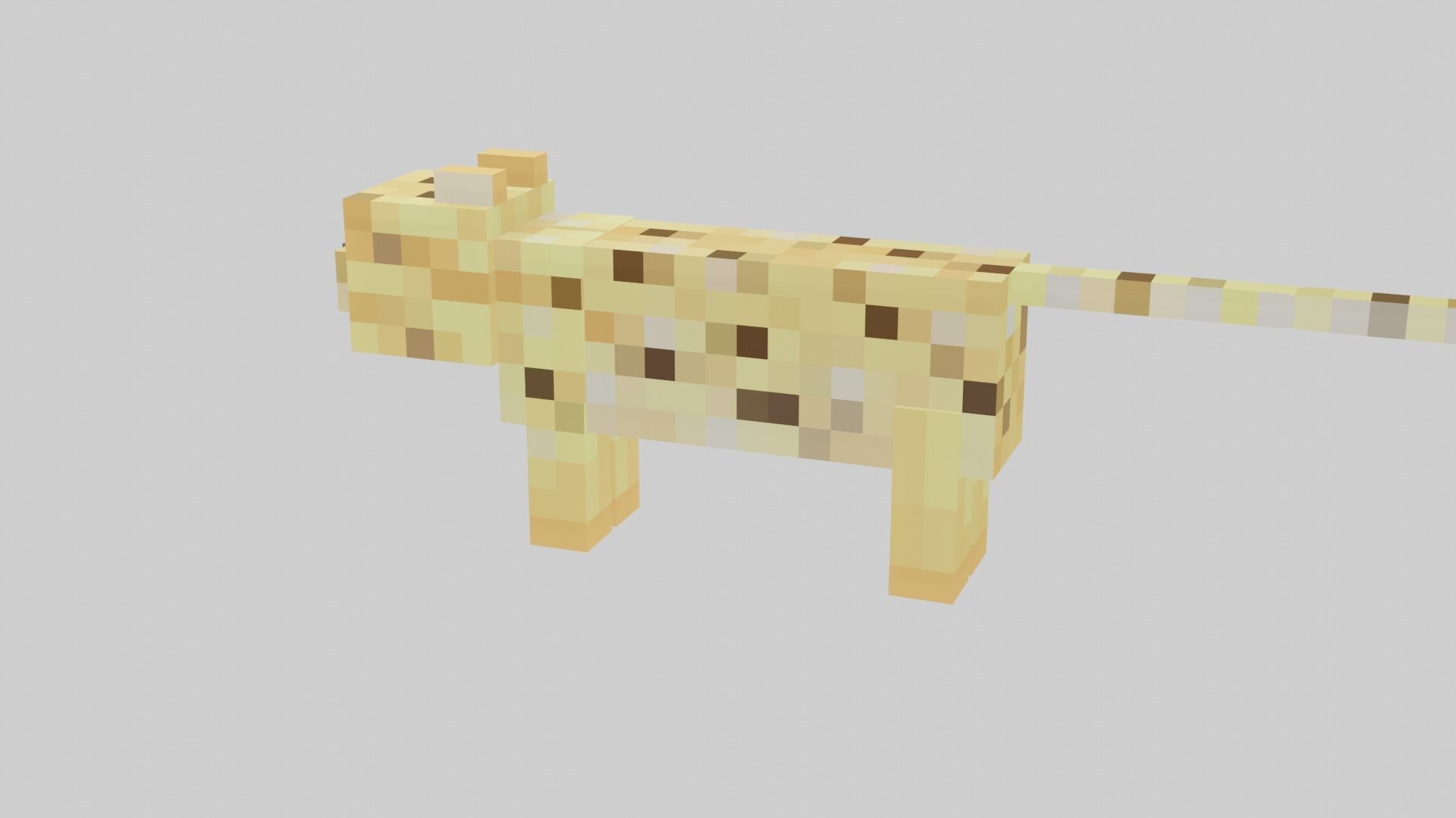 3D model Minecraft Ocelot VR / AR / low-poly | CGTrader