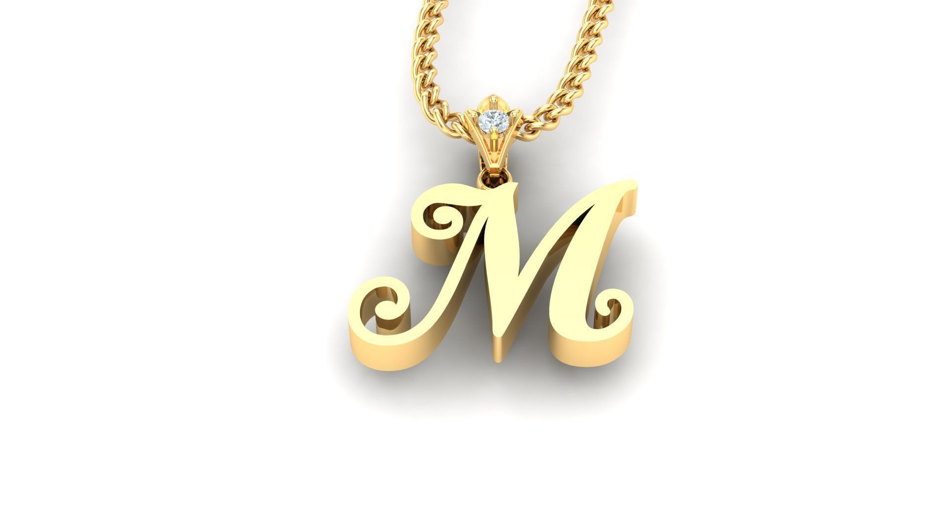 Alphabet Version 3 Letter M 3D model 3D printable | CGTrader