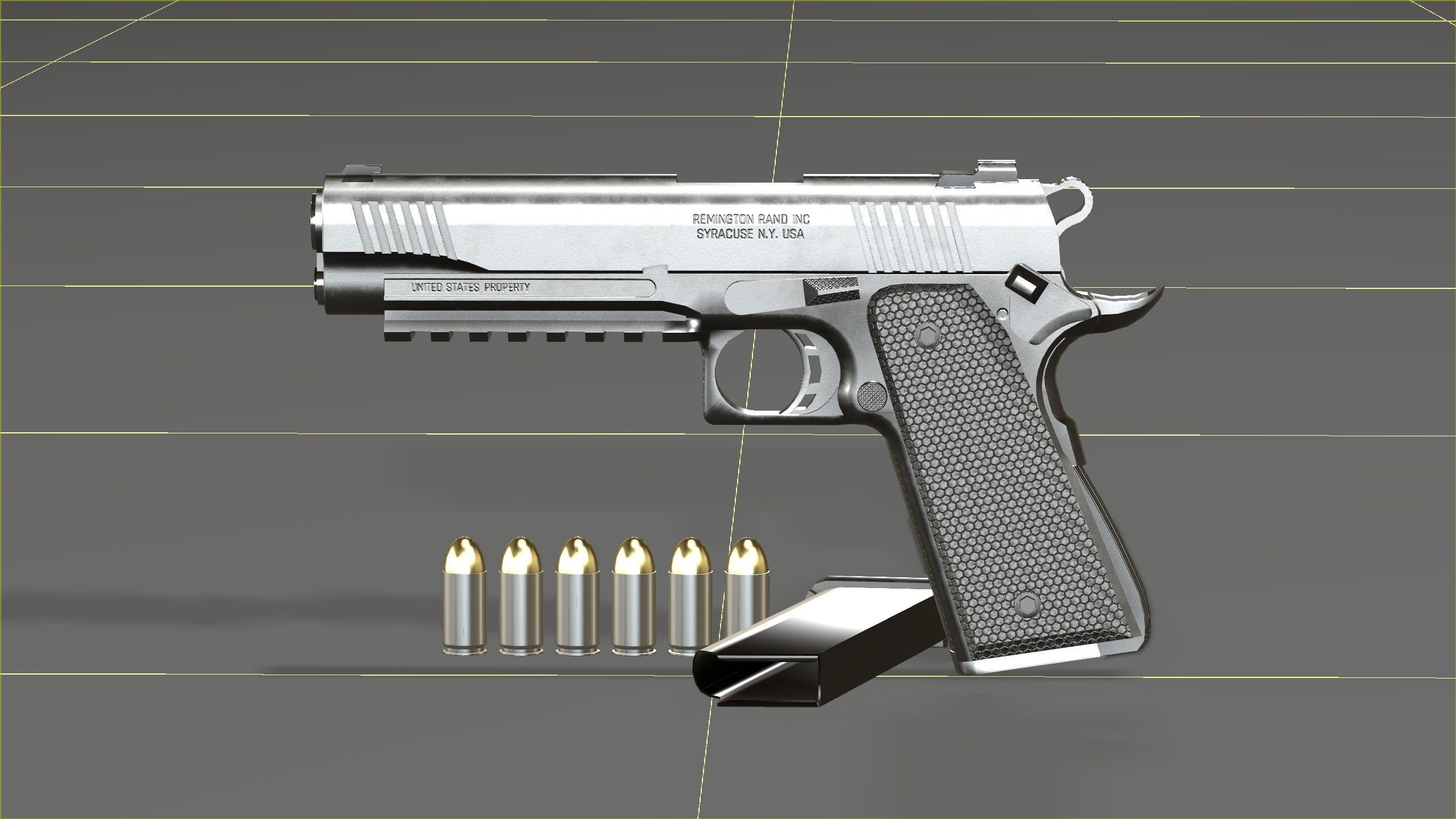 3D model Colt 1911 45 ACP with RMR VR / AR / low-poly | CGTrader