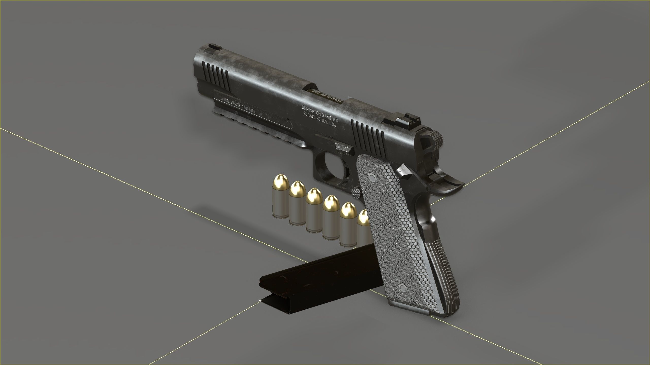 3D model Colt 1911 45 ACP with RMR VR / AR / low-poly | CGTrader
